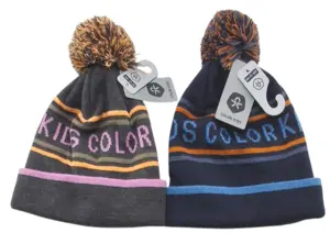 Nye Color kids varme strikkede huer str. 52