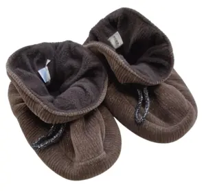 Lysebrune fløjlsfutter str. 23-24