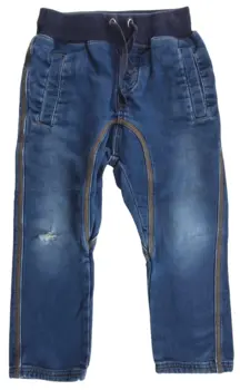 Pomp de lux blå pull up bukser str. 98