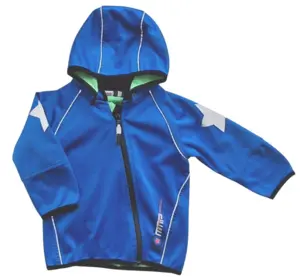 Molo blå langærmet fleecejakke str. 92