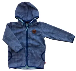 Hummel blå softshell jakke str. 98