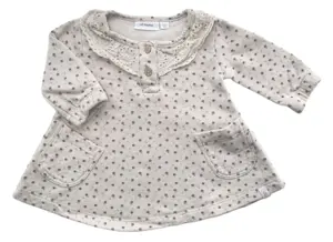 Lil'Atelier beige småblomstret kjole str. 62