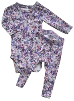 Name it lilla småblomstret sæt str. 56