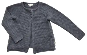 Pomp de lux mørkegrå strikket trøje str. 104