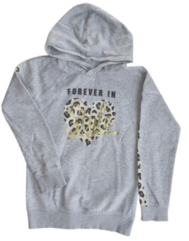 H&M lysegrå langærmet sweatshirt str. 134/140