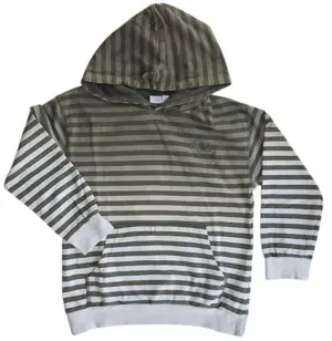 Name it råhvid og grønstribet sweatshirt str. 116