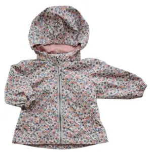 Friends beige småblomstret sommerjakke str. 68