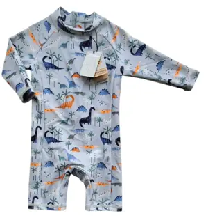 Ny Color kids lys blågrå UV-heldragt