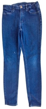 H&M mørkeblå skinny fit denim bukser str. 152