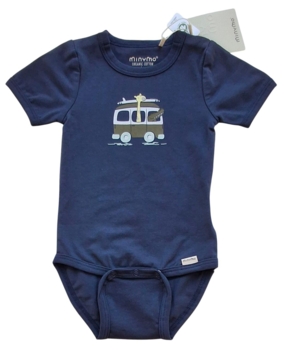 Ny Minymo mørkeblå kortærmet body