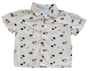 Zara beige kortærmet skjorte str. 80