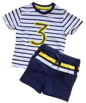 Mayoral mørkeblå og hvidt sommersæt str. 80