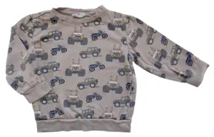 D.M.D lysebrun langærmet sweatshirt str. 110-116