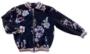 Petit sort blomstret cardigans str. 104