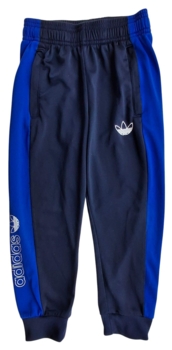 Adidas sorte og blå træningsbukser str. 104-110