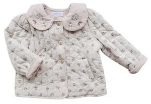 Le Crouton beige vatteret jakke str. 92-98