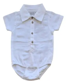 Ny Minymo hvid kortærmet skjorte-body