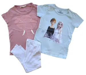 H&M hvid leggings og to T-shirts str. 92