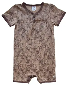 Müsli lysebrun kortærmet heldragt str. 92