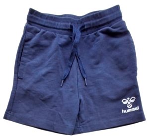 Hummel mørkeblå sweat shorts str. 104
