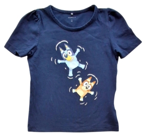 Name it kortærmet mørkeblå T-shirt str. 104