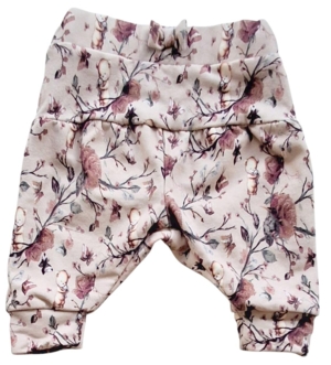 Hust & Claire rosa blomstrede sweatpants str. 56