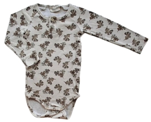 Lil'atelier beige langærmet body str. 80