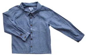 Noa Noa blå tynd langærmet skjorte str. 110