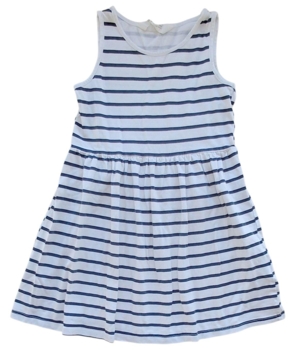 H&M hvid stribet sommerkjole str. 110-116