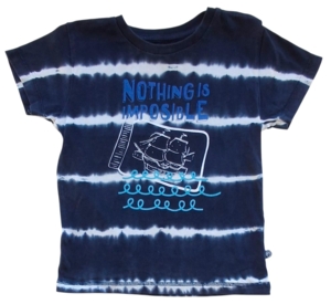 Minymo sort kortærmet batik T-shirt str. 98