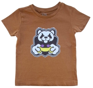 VRS brun tynd kortærmet T-shirt str. 98-104