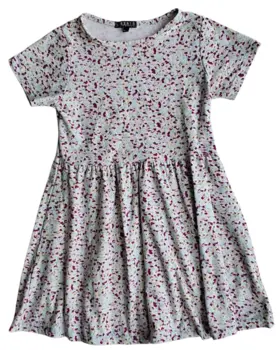 Liberte småblomstret kortærmet kjole str. 86-92