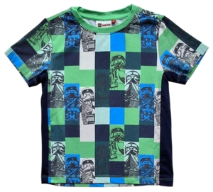 Lego wear grønternet kortærmet T-shirt str. 110