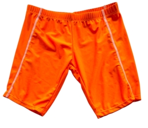 Neon orange badebukser str. 10-12 år