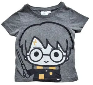 Wizarding world grå korærmet T-shirt str. 98-104