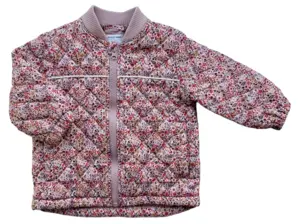 VRS rosa småblomstret termojakke str. 86