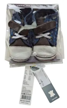 Nye Melton denim-look hjemmesko str. 26-27