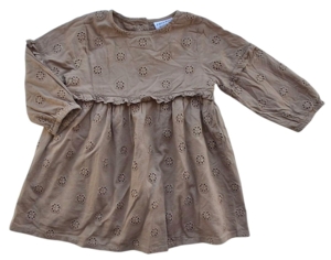 Friends lysebrun langærmet kjole str. 86