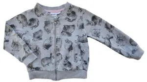 VRS langærmet lysegrå sweatshirt str. 98-104