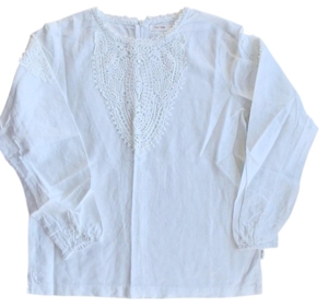 Ny Aya Naya hvid langærmet bluse str. 10 år