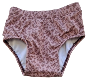 Fixoni rosa småblomstrede blebadebukser str. 74-80