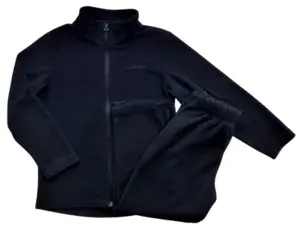 Nordbjørn sort fleecesæt str. 110-116