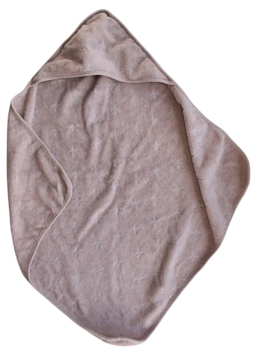 Greencotton rosa badehåndklæde med hætte onesize