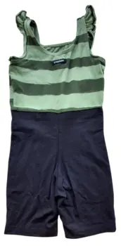 Chopar sort og grønstribet gymnastik heldragt str. 4