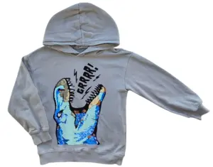 H&M lysegrå langærmet sweatshirt str. 122-128