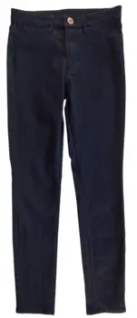 H&M sort elastiske langbukser str. 140