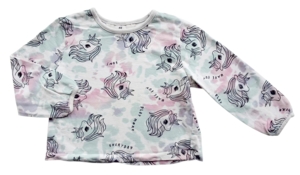 H&M hvid langærmet sweatshirt str. 98-104