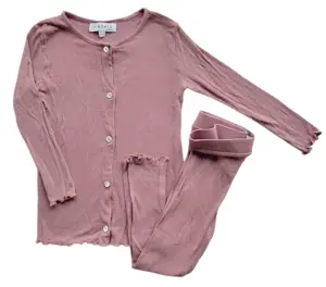 Liberté Ami pudderfarvet blødt rib sæt str. 86-92