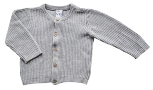 VRS lysegrå langærmet striktrøje str. 86