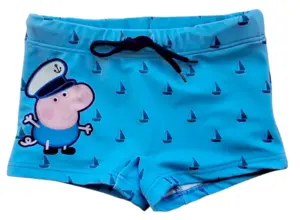 Peppa pig lyseblå badebukser str. 110-116
